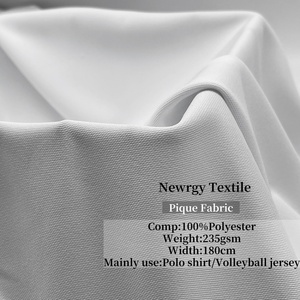 Tessuto Piqué 100% Poliestere ad Asciugatura Rapida e Traspirante per Magliette Polo, Maglie da Pallavolo e Uniformi di Squadra - Product Image 2