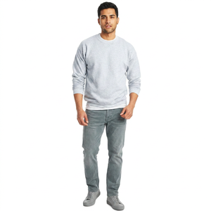 Fashion Wholesale Custom <b>Plain</b> <b>Jumpers</b> Crew Neck Sweat Shirts Men Sweatshirt Men Hoodies Custom Logo Pullover Sweatshirt for Men - Product Image 1