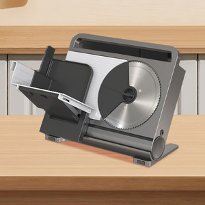 Cortadora de carne de aluminio fundido a presión, máquina cortadora de acero inoxidable de 7,5 ", hoja de 430, cortadora eléctrica de carne, queso, comida, jamón, Comercial - Product Image 5