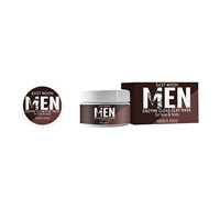 Masque de boue enzymatique purifiant pour homme, qui nettoie la peau du visage, laissant la peau rafraîchie, hydratée, délicate et lisse