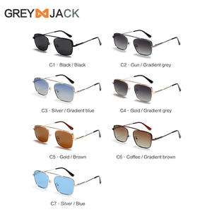 Lunettes de soleil polarisées unisexes Greyjack, monture en métal, verres TAC noirs, protection UV400 pour la pêche et la conduite - Product Image 3