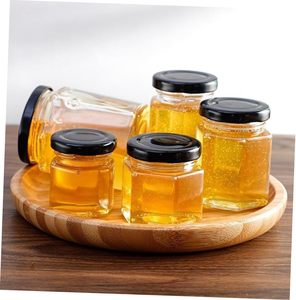 Frasco de Vidrio Hexagonal Transparente de Alta Calidad con Tapa de Hierro, Capacidades de 45ml/730ml, Personalizable con Calcomanías, para Dulces, Golosinas, Alimentos Enlatados, en Caja - Product Image 6