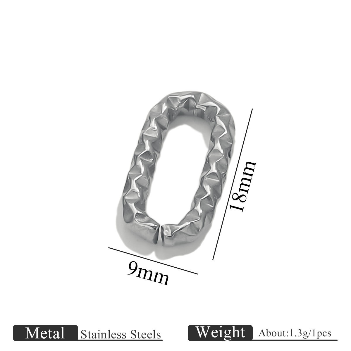 Steel silver 2.5 wave pattern, 9.5*18