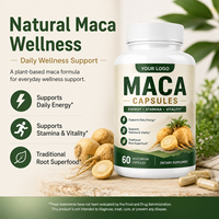 Capsules de Maca Marque Blanche – Complément Alimentaire Naturel à Base de Racine de Maca pour l'Énergie Quotidienne et la Vitalité – OEM ODM – 60 Capsules Végétariennes