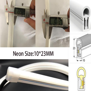 Tira de Luz <span class=keywords><strong>LED</strong></span> <span class=keywords><strong>RGB</strong></span> de Neón, 10*23mm, IP67 Impermeable, 10mm 5050SMD <span class=keywords><strong>RGB</strong></span>, Iluminación de Puente de Silicona a Todo Color para Paisajismo, Mangueras para Bricolaje - Product Image 3