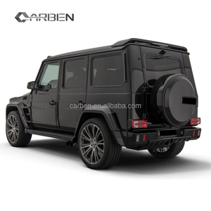 Para <span class=keywords><strong>Mercedes</strong></span> Clase G W463, Kit de carrocería de G500 G55 <span class=keywords><strong>G63</strong></span>, capó de fibra de carbono, parachoques, alerón trasero, BBS850 - Product Image 3