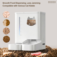 Distributeur automatique intelligent WIFI pour animaux de compagnie, 5L de nourriture, 4L d'eau, distributeur intégré d'aliments et d'eau pour chats et chiens