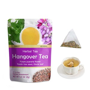 Thé chinois sans OGM, sans caféine, à base <span class=keywords><strong>de</strong></span> fleurs <span class=keywords><strong>de</strong></span> Pueraria purpurea, <span class=keywords><strong>de</strong></span> raisins secs et <span class=keywords><strong>de</strong></span> graines d'arbre, pour soulager la gueule <span class=keywords><strong>de</strong></span> bois - Product Image 3
