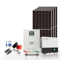 Système de stockage solaire tout-en-un 5 kW 7 kW 10 kW 15 kW, système solaire hybride photovoltaïque hors réseau