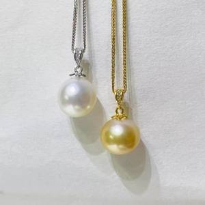 DIY Simple Fashion Pendant 9-13mm Beads S925 <b>Silver</b> 31353DIY Accessories for Female Empty Stand 925 <b>Sterling</b> <b>Silver</b> <b>Necklace</b> - Product Image 3