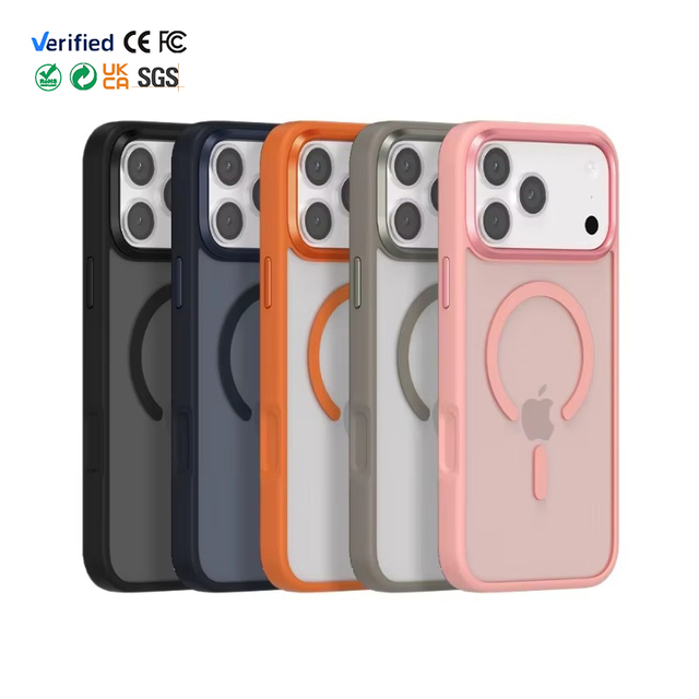 New Luxury Phone case for 17 Pro Magnetic iPhone Case with Airbag Camera Protector Shockproof & Anti-Fingerprint Coating