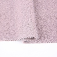 Großhandel Modische 100% Polyester Long Pile Kunst pelz Stoff Pelz Imitation Nerz Hacci Stricks toff für Kleidungs stücke