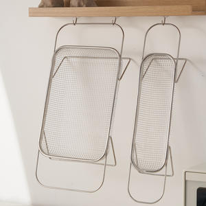 Panier d'évier extensible en acier inoxydable 304, support de rangement de cuisine multifonctionnel, passoire égouttoir - Product Image 5