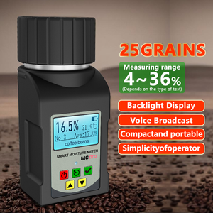 实验室用数字咖啡水分测试仪测量4.6% 36% 测试25种谷物的含量 - Product Image 4