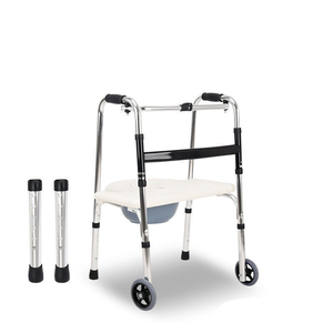 Déambulateur multifonctionnel réglable avec siège et accessoires de toilette remplaçables pour personnes âgées - Product Image 4
