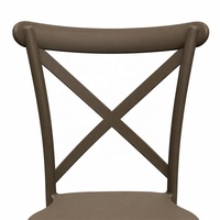 Bestpreis Bankett- und Veranstaltungsstühle Stapelbare Plastikstühle mit X-Rücken für Hochzeiten und Outdoor-Dining