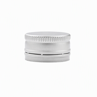 Capuchon en aluminium anti-effraction coloré de 24 mm pour bouteille en verre de liquide oral enzymatique, boisson, jus de fruits
