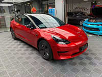 Film adhésif métallisé rouge intense pour carrosserie automobile, effet brillant, changement de couleur