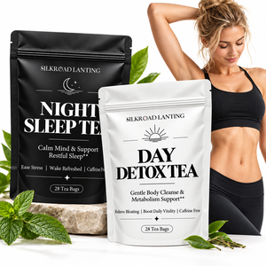 Té Detox OEM de 28 Días, Set Día y Noche con Senna y Manzanilla para Limpieza Corporal y Apoyo al Sueño, Marca Privada - Product Image 1