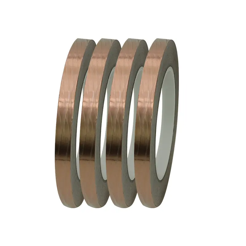 12.7mm*33m Single Double Sided Adhesive High Temperature Copper Foil Tape With Free Samples