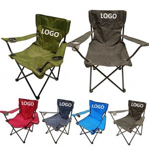 Silla Plegable Portátil con Logotipo Personalizado, Muebles de Exterior de Fábrica, Silla de Playa para Camping con Reposabrazos - Product Image 1