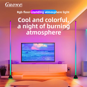 Modern RGBIC LED Floor Lamp Adjustable Color Temperature Dimmable for Music Games Living Room Desk Use Via App Remote <b>Control</b> - Product Image 3
