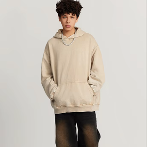 Sudaderas con Capucha Unisex de Corte Regular para Otoño e Invierno, de Algodón Ecológico Grueso, con Cierre, Personalizadas ODM, al por Mayor, Sudaderas con Capucha a la Moda - Product Image 1