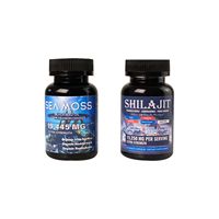Capsules de compléments alimentaires à base de plantes de marque privée avec Shilajit, algues marines, Ashwagandha et huile de nigelle