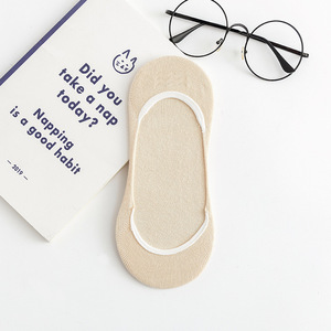 Calzini da <span class=keywords><strong>donna</strong></span> invisibili a taglio basso in <span class=keywords><strong>cotone</strong></span> stampato, antiscivolo, senza tallone, sottili, traspiranti e deodoranti, che assorbono il sudore - Product Image 6
