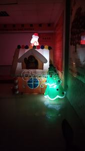 Giáng Sinh Tùy Chỉnh <span class=keywords><strong>Inflatable</strong></span> Cho Trang Trí Sân Ánh Sáng Inflatables Santa Nhà Sân Inflatables - Product Image 5