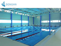 Edificio de Gimnasio con Estructura de Acero Q355B de Gran Envergadura, Diseñado en 3D con Tekla, para Piscina Comunitaria y Sala de Entrenamiento