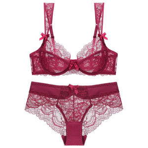 Sujetador Push-Up Sexy con Encaje y Diseño Floral, Bralette con Aros para Mujer, Transpirable y Suave para Uso Diario - Product Image 3
