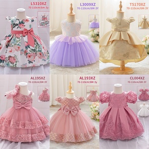 FSMKTZ Nuevo Modelo <span class=keywords><strong>Vestido</strong></span> <span class=keywords><strong>Blanco</strong></span> Bordado para Niña Recién Nacida Bautizo Primera Comunión Cumpleaños Traje Formal <span class=keywords><strong>de</strong></span> Boda para Bebé - Product Image 3