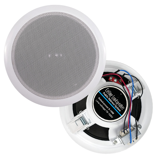 High-End 6-Inch Put in Ceiling Speaker Full Range Studio Power Amplifier 5-10W Home Theater  8ohm Paper Cone Speakers