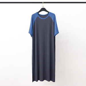 <span class=keywords><strong>Camicia</strong></span> da <span class=keywords><strong>Notte</strong></span> da <span class=keywords><strong>Uomo</strong></span> in Modal, Lunga fino al Ginocchio, Vestaglia Larga Plus Size a Prezzo Conveniente - Product Image 2