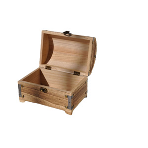 Solid Wood Retro Treasure Box With <b>Lock</b> Wooden Storage Coin Money Box Savings Jar Handicraft Desktop Storage 45L <b>Portable</b> - Product Image 4
