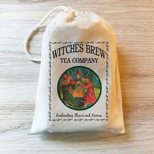 Sac cadeau en coton à motif de blocs recyclable avec poche à cordon, sac en jute pour fête d'anniversaire d'enfants, merci - Product Image 6