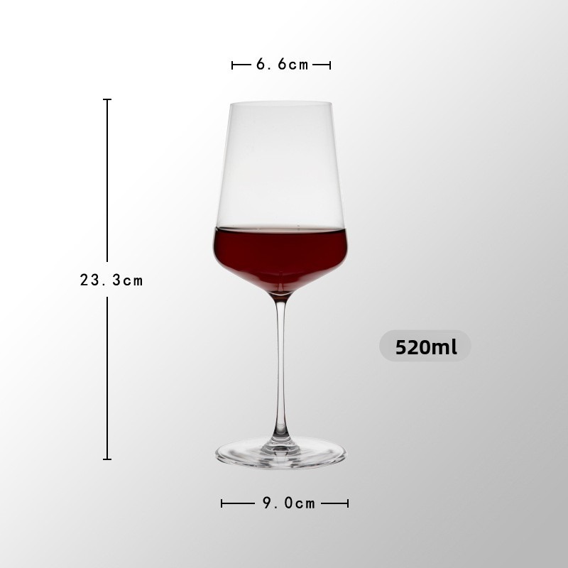 Ultra-fine rod red wine glass 520ML
