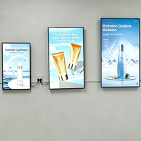 Écran publicitaire mural LCD intelligent pour menu numérique, 32/43/55 pouces, USB, Android, pour restaurant