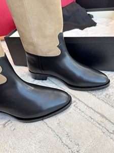 Bottes en cuir antidérapantes multi-usages de luxe de haute qualité 2026 pour l'automne et l'hiver, bottes courtes jusqu'aux genoux - Product Image 2