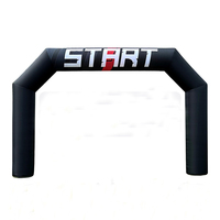 Arche publicitaire gonflable personnalisée directement de l'usine pour événements sportifs, ligne de départ de marathon et arche de triathlon