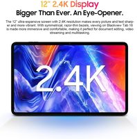 Tablet Layar Sentuh 12 Inci Android 15 4G LTE Telepon Seluler Prosesor Octa-core RAM 8GB ROM 256GB Layar Besar Tablet PC Android