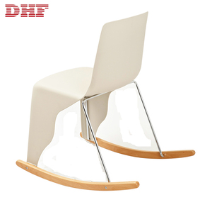 Siège EN PP Enduit Cadre En Bois Base Fantaisie Patio <span class=keywords><strong>Chaise</strong></span> Berçante Relaxante - Product Image 3
