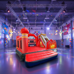 Château <span class=keywords><strong>gonflable</strong></span> commercial personnalisé sur le thème de la station de pompiers géante, pour intérieur et extérieur - Product Image 3