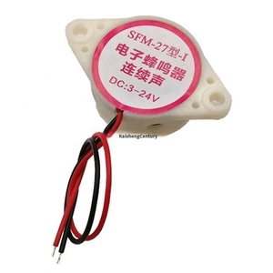 3 Buzzers sonores actifs continus piézoélectriques 24V de type 27, 30*15, à haut niveau sonore / Buzzer 12V avec fil de connexion - Product Image 2