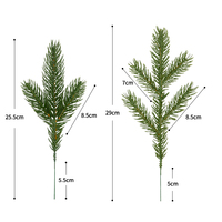 Petite branche d'arbre de Noël artificiel en pin, guirlande en rotin, haute qualité, prix usine, pour décoration