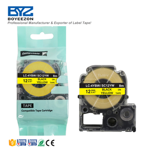 Boyeezon Boyeezon <span class=keywords><strong>12mm</strong></span> SC12YW étiquette cartouche d'encre Compatible SC12YW LC-4YBW/SC12YW cartouche d'encre - Product Image 2