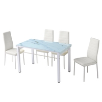 Nouvelle arrivée Mobilier de maison pour hôtel et entrepôt Ensemble moderne convertible salle à manger et table de cuisine avec 4 chaises