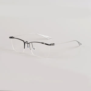 Gafas de Lectura Ópticas de Titanio con Media Montura Xxin A7195 Nuevas de 2022 para Hombre, Estilo Ejecutivo Maduro, Súper Ligeras, 10 g, Monturas Exquisitas - Product Image 3