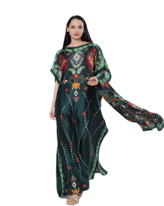 2024 vente chaude nouveau Style doux soie Poncho <span class=keywords><strong>robe</strong></span> dames luxe tenue décontractée en vrac femmes enceintes Abaya fournisseur en gros - Product Image 6